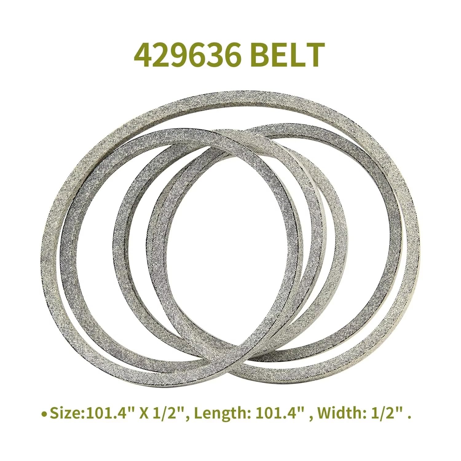 Para Para AYP Para Poulan 197253 532197253 YT1942 YTH2042 429636 Correa Cubierta Cortacésped 42 "correa Transmisión 101,4" X 1/2 "reemplazo Correa Transmisión Potencia