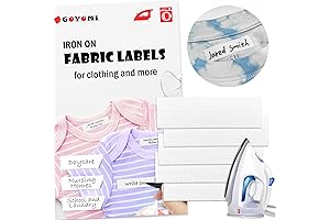 Writable Iron on Clothing Labels for Summer Camp