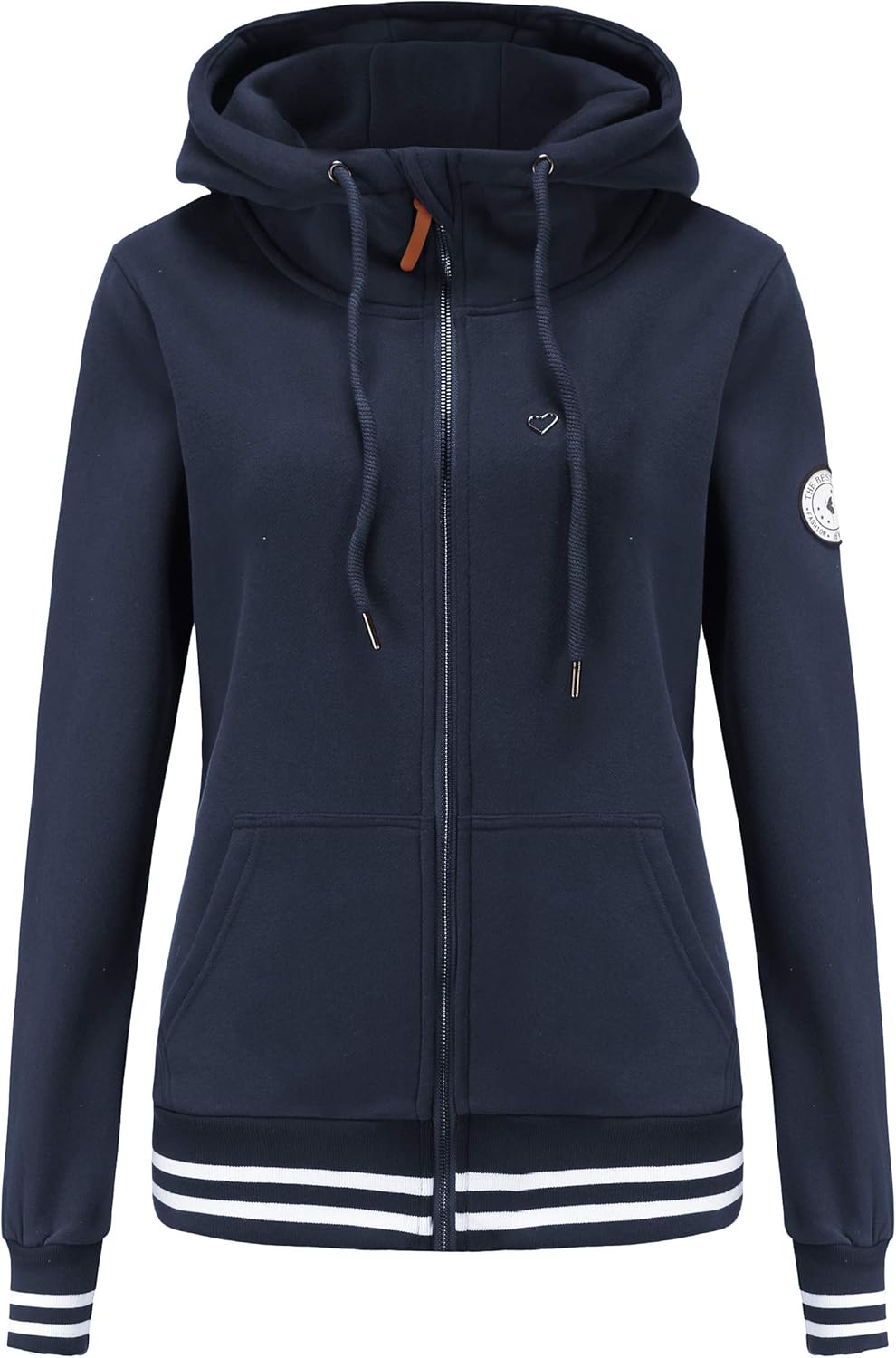 TrendiMax Damen Sweatjacke Kapuzenpullover Zip Hoodie Kapuzenjacke Winter Sweatshirt Jacke