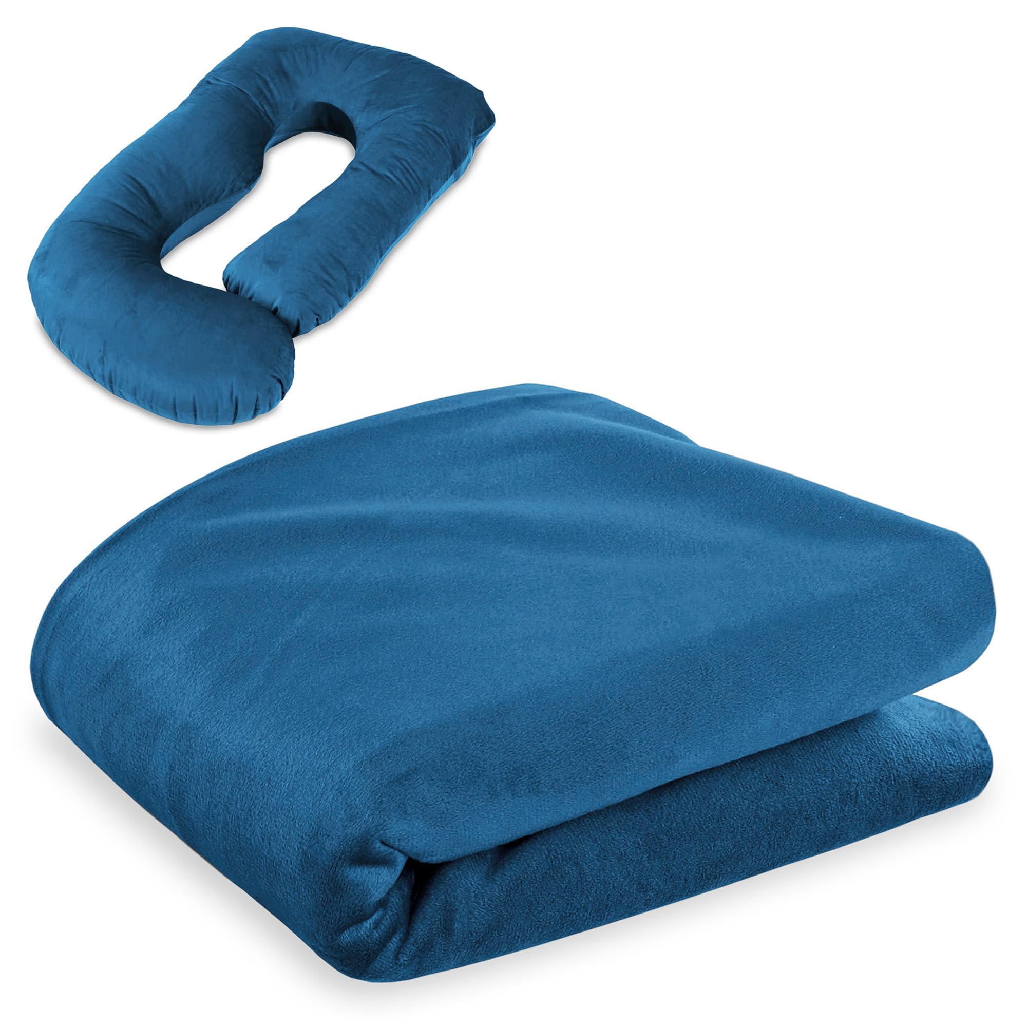 Mozvvco Coussin Grossesse Et Allaitement - Oreiller Maternité En Forme De J Avec Housse Velours - Confort Optimal Pour Femmes Enceintes (Marron)