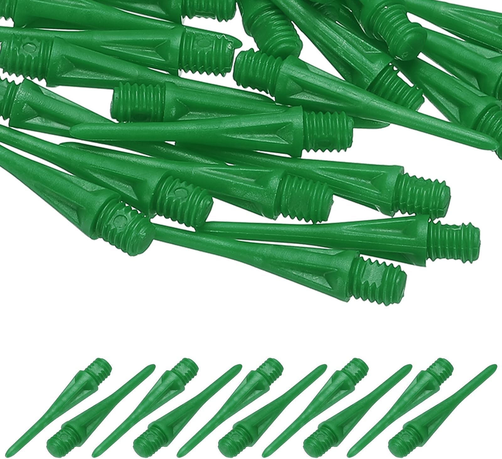 Plastic Dart Tips, Thread Soft Tip Dart Points Replacement Dart Accessories Fitting for (Electronic Dartboard)