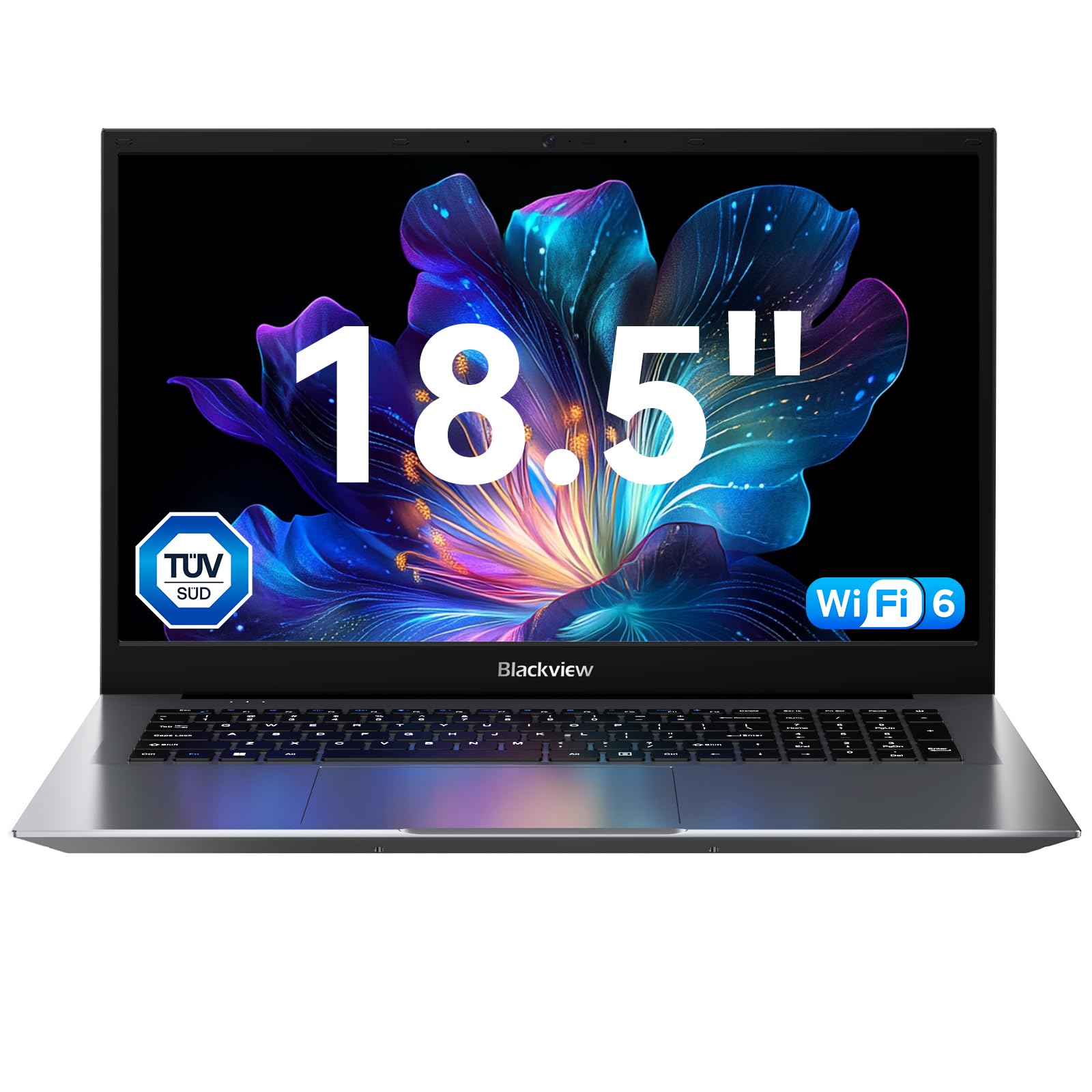 【3 Year Warranty】 2026 Blackview Acebook 10 18.5-inch Laptop, Intel Twin Lake N150 (up to 3.6 GHz) 8000mAh Win-11 Laptop 16GB + 512GB SSD Laptop, HDMI+WiFi 6+BT 5.2+USB 3.2, AZERTY