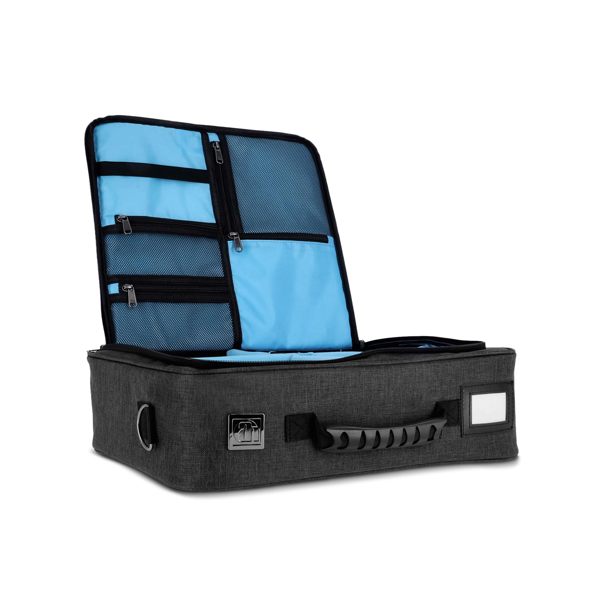 Adam Hall 19" Parts ORGAFLEX TORBA RACK 03 – wyściełana torba organizacyjna z zapięciem na rzep do stojaków 48.3 cm, 3U, szara