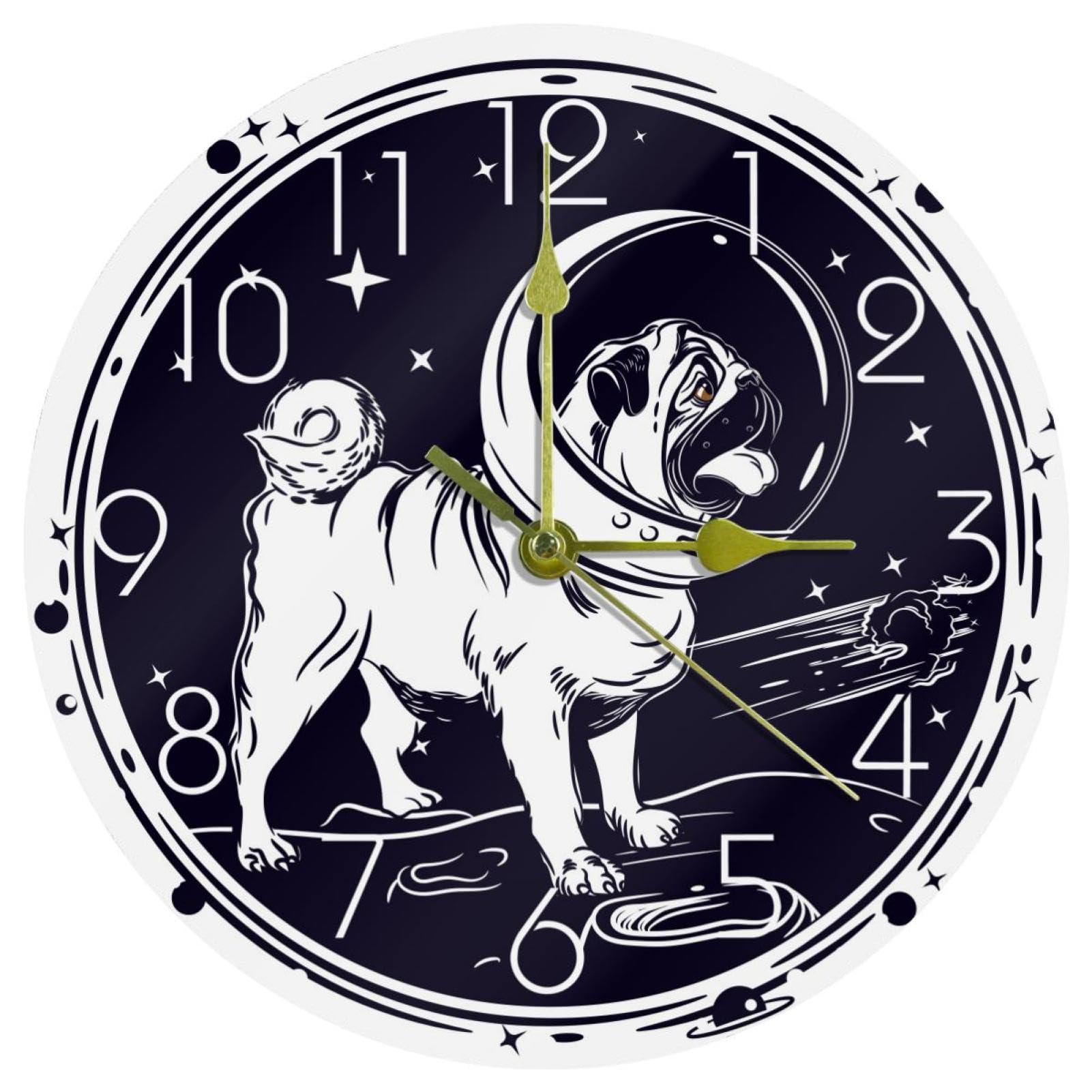 Horloge murale silencieuse acrylique quartz salon chambre cuisine