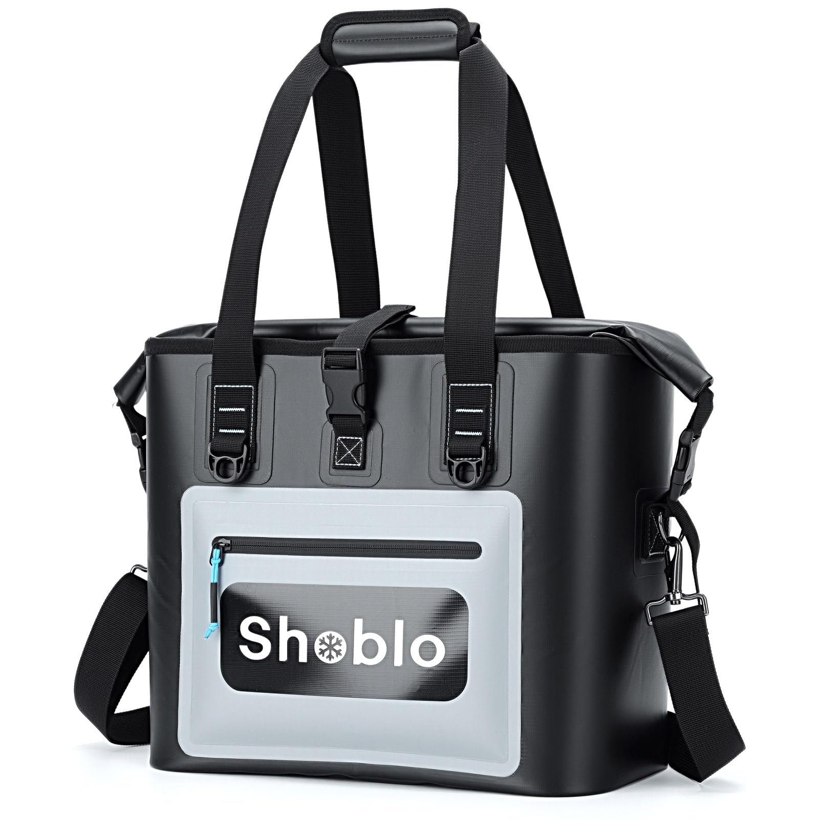 25L Waterproof Cooler Bag, Leakproof Insulated Soft Cooler Box with Adjustable Shoulder Strap & Metal D-Ring, Portable Large Cool Tote for Camping Picnic Beach Fishing BBQ