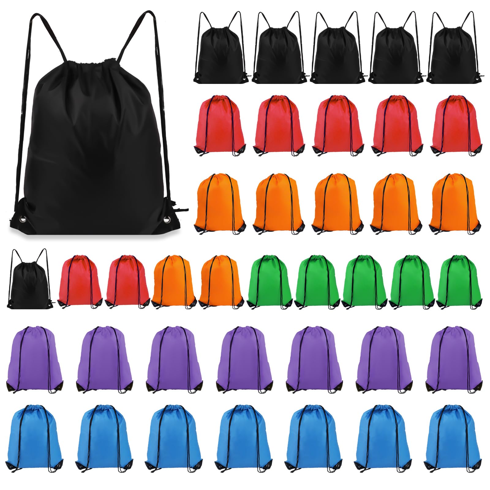 COIDEA Rucksack mit Kordelzug, Kordelzug, Beutel mit Kordelzug, für Sport, Fitnessstudio, Reisen, Schwimmen