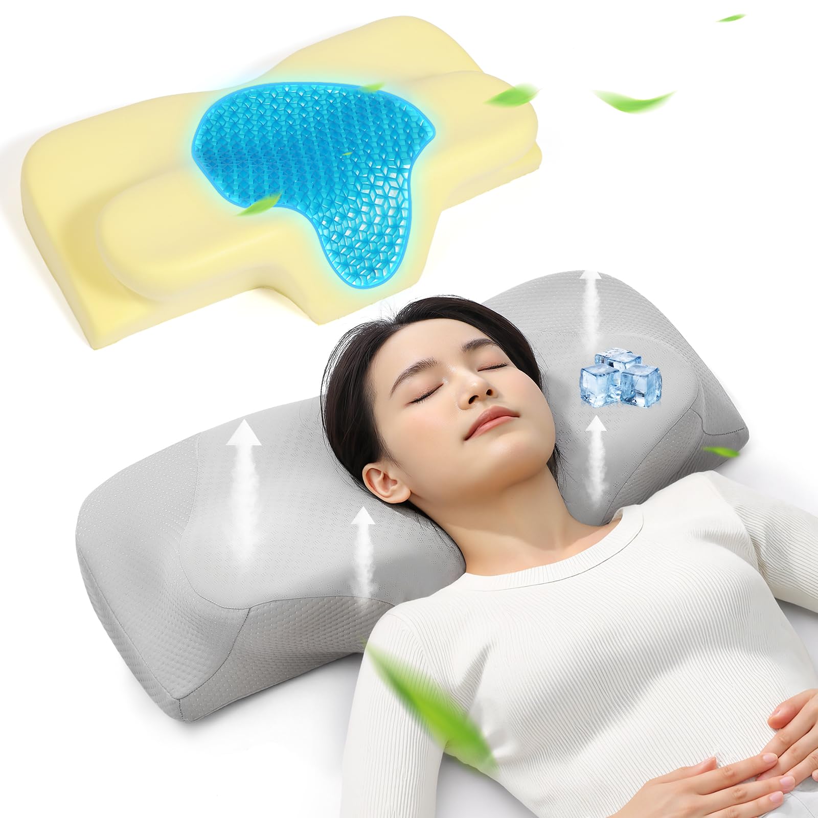 Amazon.co.jp: Tillmulya 枕 低反発 首が痛くならない【通気性3倍UP