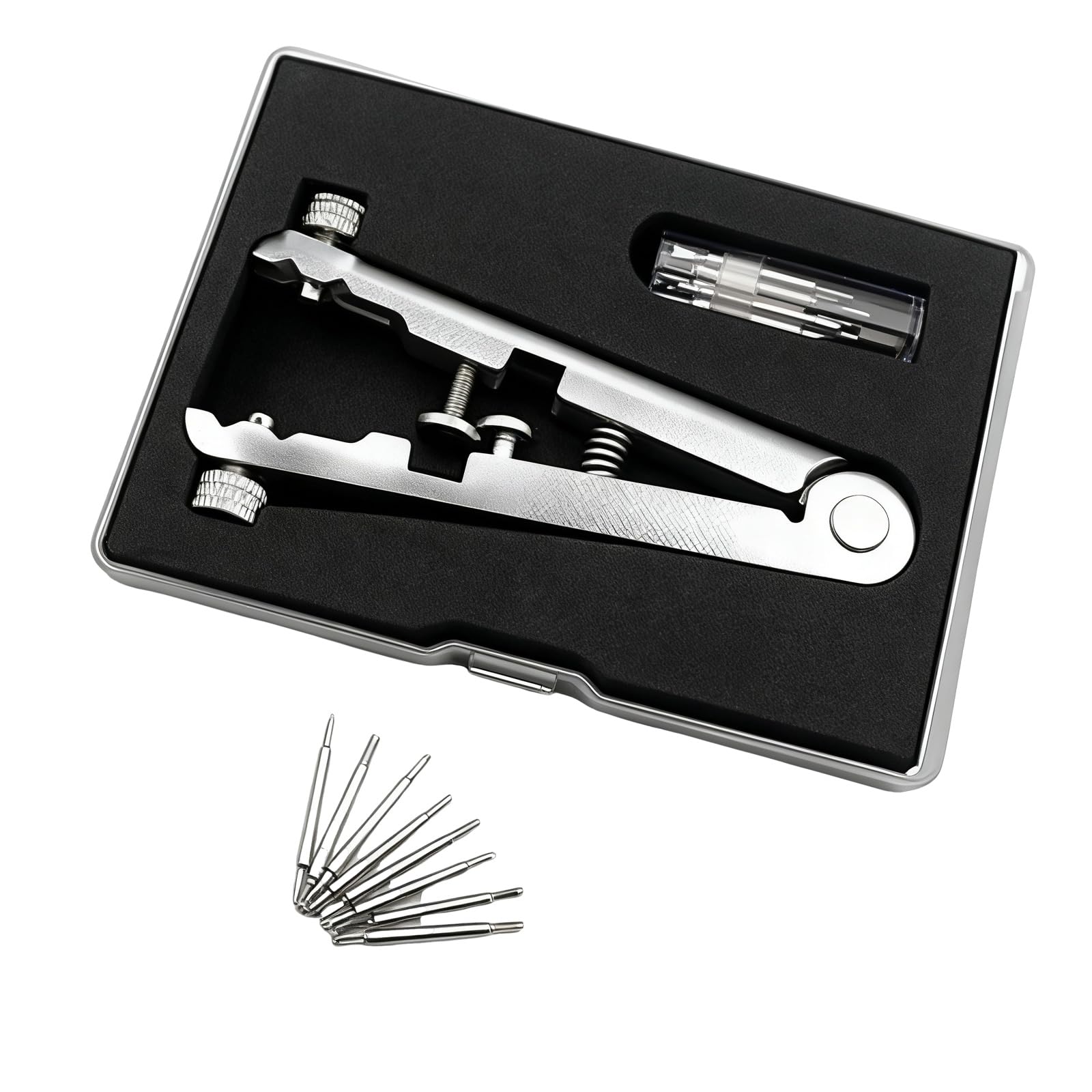 Hsioluted White Professional Aluminum Spring Part Tool Watch Band Remover Plier Nonslip For Watchmakers And Collectors Spring Part Tweezer Tool
