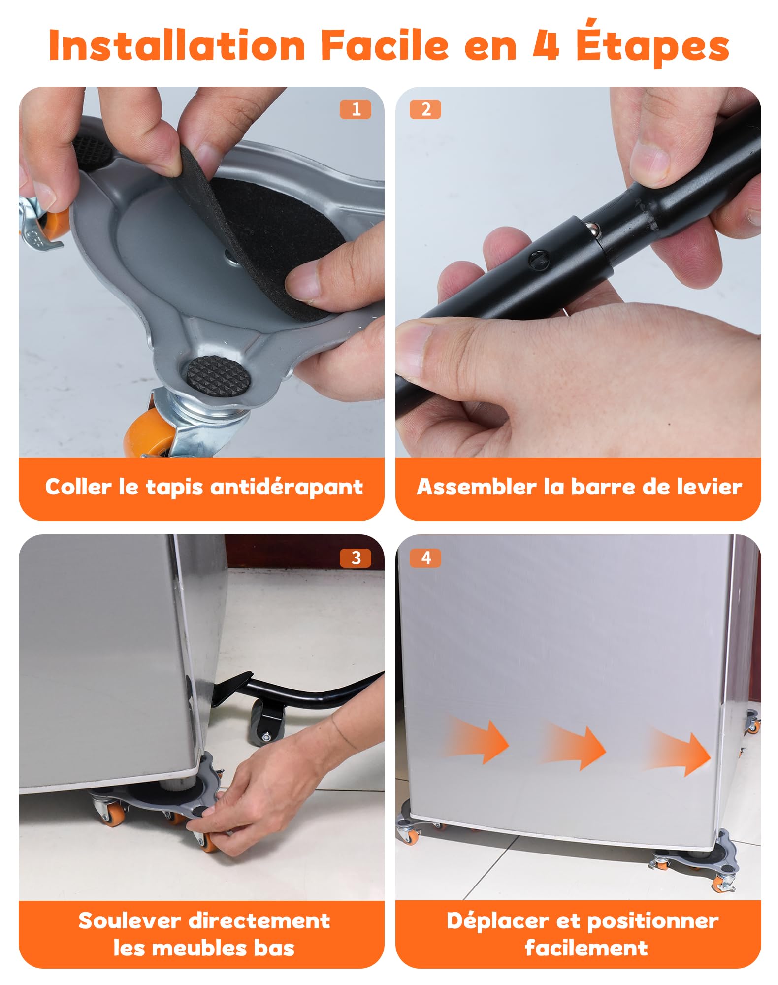 Sollevatore Mobili Pesanti Carico Fino a 400kg Set