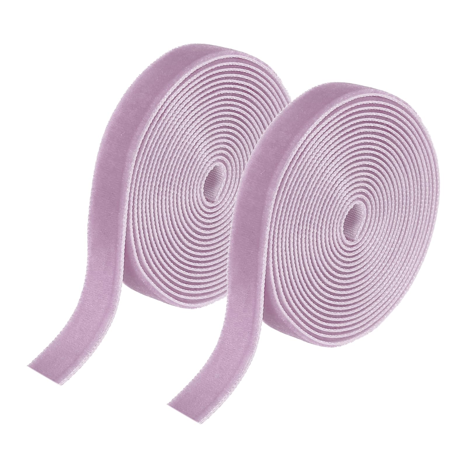 sourcing map Velvet Ribbon 1cm x 3.6m Single Face Spool Purple