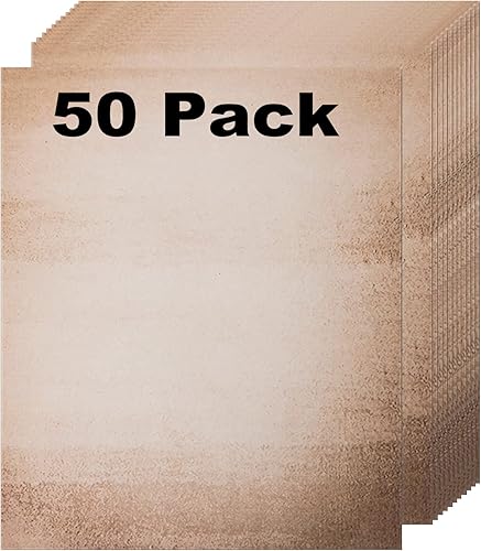Paquete de 50 papeles decorativos vintage, papel estacionario vintage, uso para crear escritura, dibujo, bocetos, proyectos de pintura, apto para