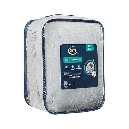 Miniatura 7 de Serta - Manta de vellón sherpa reversible, ultrasuave y tejida, manta térmica, manta eléctrica cómoda, agradable y abriga y protege del frío, con