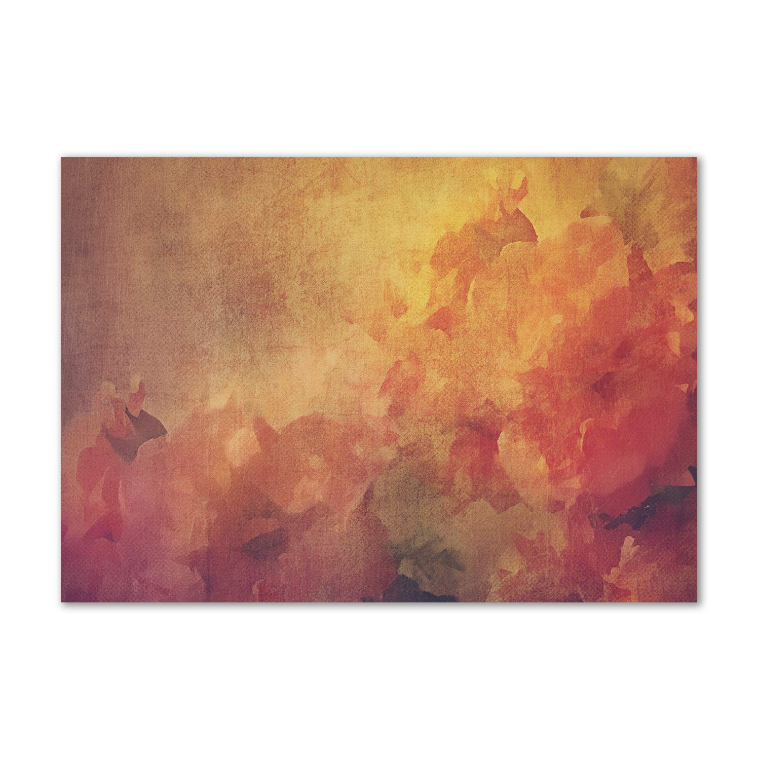 Image panoramique fleurs orange Tulup en verre pour illuminer votre cuisine moderne
