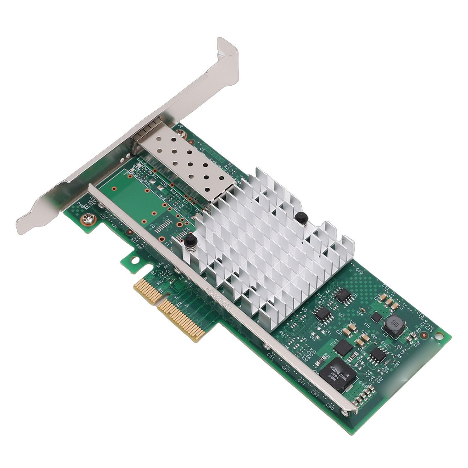 Fabater Adattatore per Scheda di Rete PCI E X4 da 10 GB Connettività Ad Alta velocità per Sistemi Server E, Controller 82599EN, 1 Porta SFP+