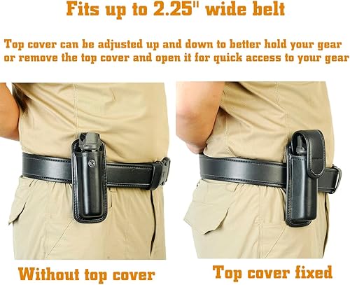 Miniatura 6 de SdTacDuGe Bolsa de pulverización moldeada OCMace para cinturón de trabajo, bolsa de soporte de aerosol OC con cubierta superior extraíble y cierre