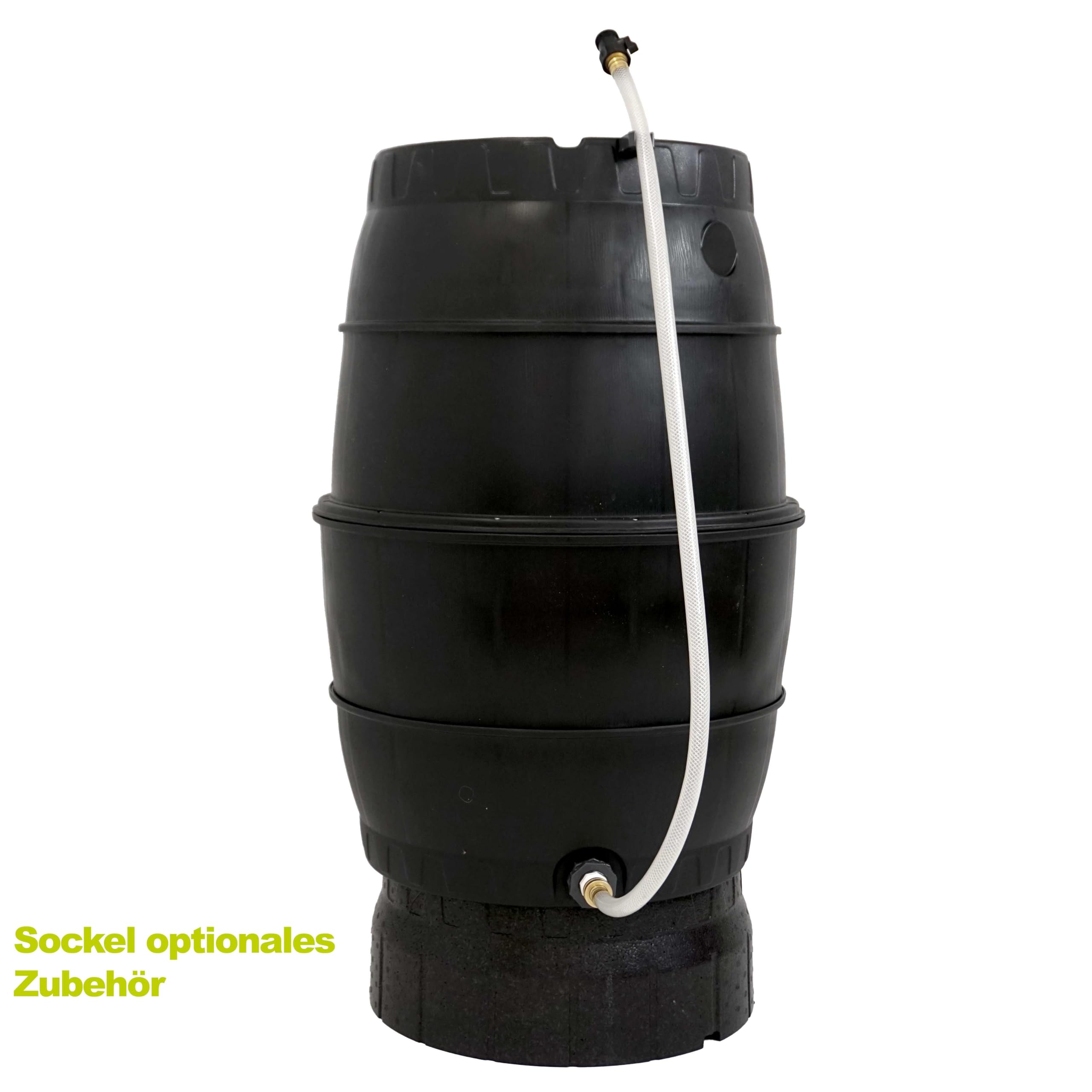 YERD Regenfass Set Regentonne Wassertank Regentank 170 Liter mit Untergestell