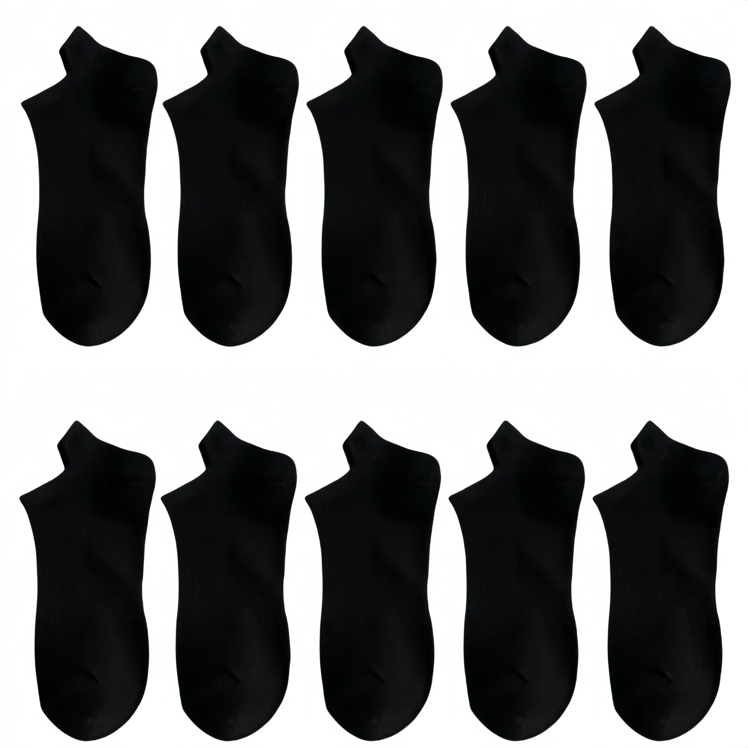 Calcetines invisibles para hombre, 5 pares de calcetines de malla de verano para hombre, color sólido, antideslizantes, calcetines deportivos transpirables