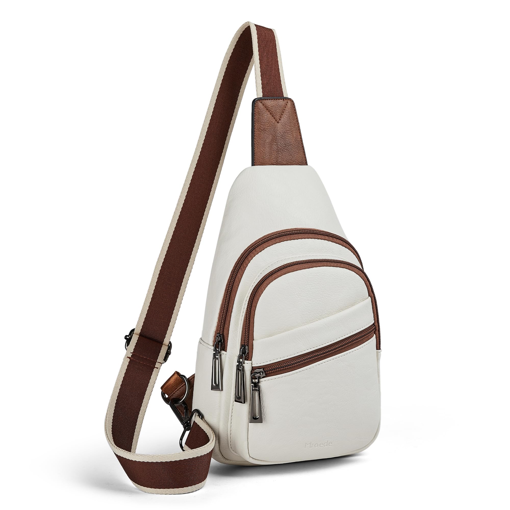Mroede Sling Bag Crossbody Bags for Women Cross Body Fanny Packs Chest Sling Purses for Travel Shopping Leisure Sport