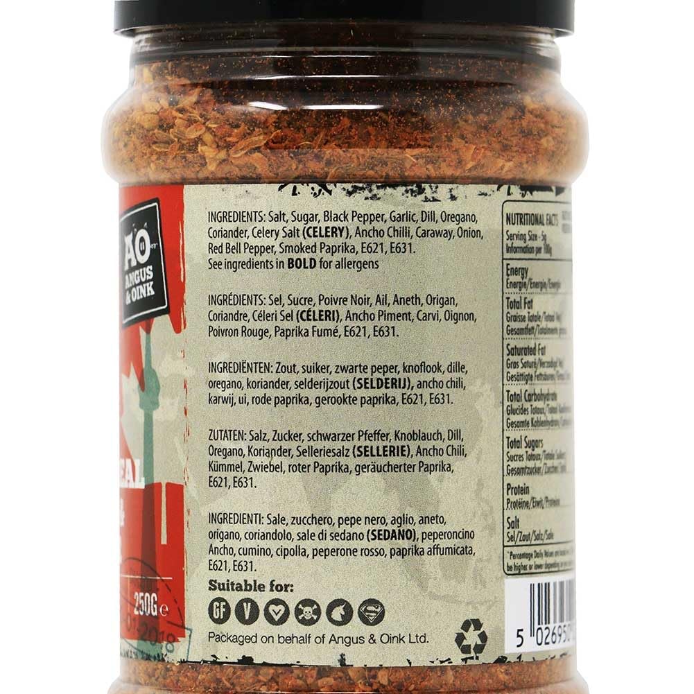 Angus & Oink - Montreal Steak & Burger Seasoning Rub - 200g