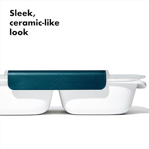 Miniatura 3 de OXO Good Grips Prep & Go - Contenedor dividido a prueba de derrames de 4.1 tazas