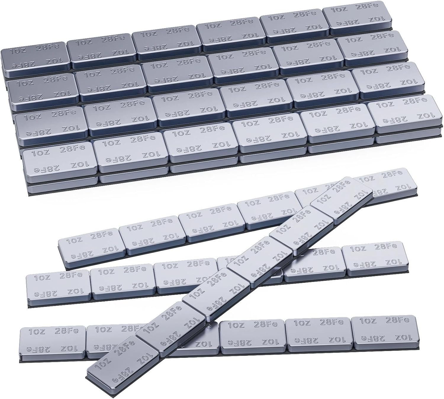 Sposuit Adhesive Stick on Wheel Weights - 1oz, 72pcs, Grey, Applicable to Cars, Trucks, SUVs, Motorcycles, Low Profile, Car Model, Easy to Peel & Low Profile 60oz/Box, U.S. OEM Quality