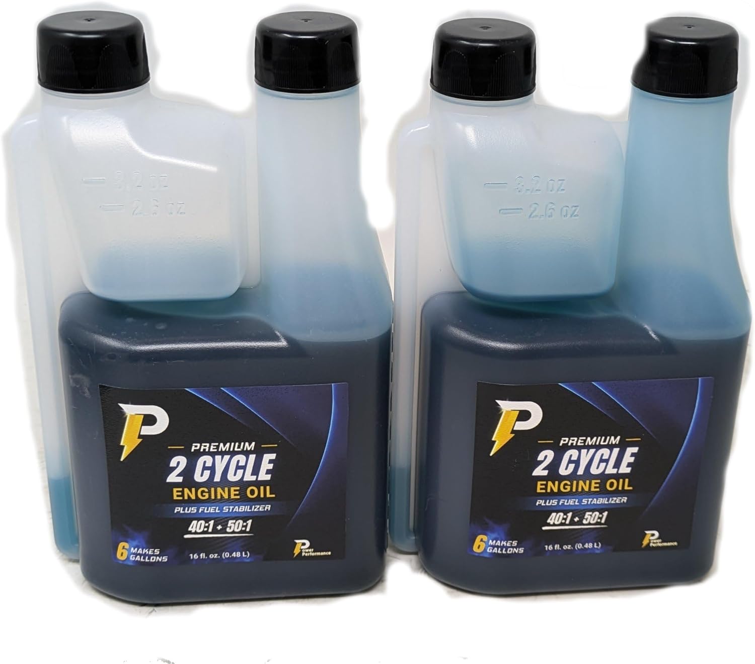 Power Performance Premium 2-Cycle Oil 16oz Easy to Measure Bottle (Pack of 2)