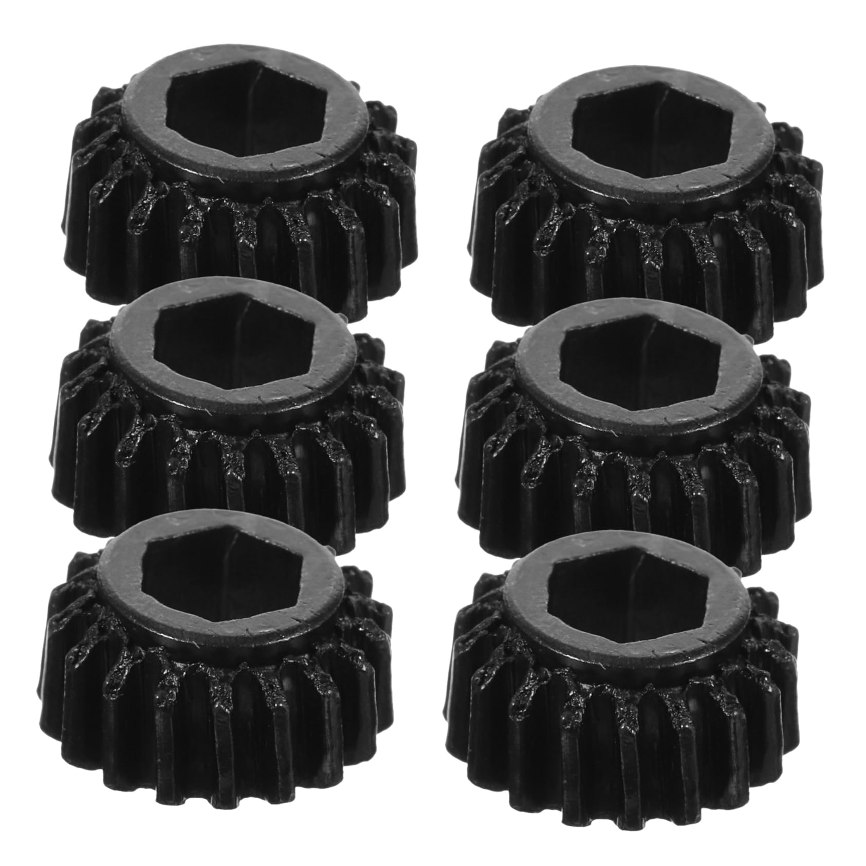 Totority 6 Pack Guitar Tuning Head Gears 1:18 Gear Ratio Solid Iron Easy to Use for Guitar Tuning Pegs