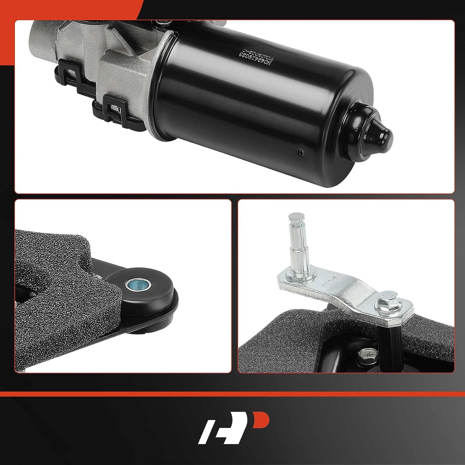 A-Premium Front Windshield Wiper Motor Compatible with Ford F-150, F-250, F-250 HD, F-350, F-53 Motorhome Chassis, F-59 Commercial Stripped Chassis, F-600, F-Super Duty