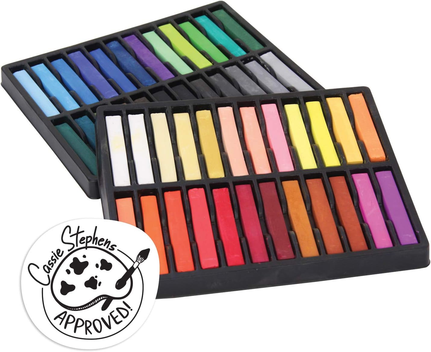 Creativity Street CK-9748 Square Artist Pastels, 48 colors (Colors may vary), 2.38" x 0.38" x 0.38", 48 Pieces
