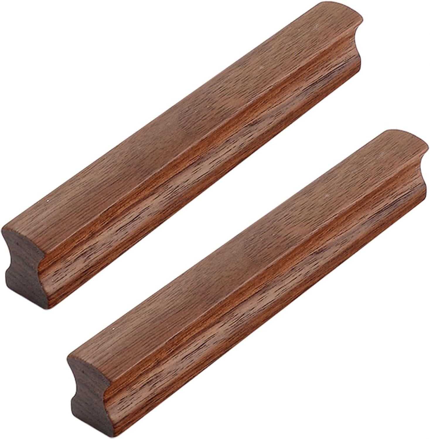 Maniglie per Forno in Noce Legno Marrone Maniglia Ante Pensili per Cucina 2 Pezzi Tiretti Cassetti Mobili con Viti, Length 1000mm, Length 1000mm