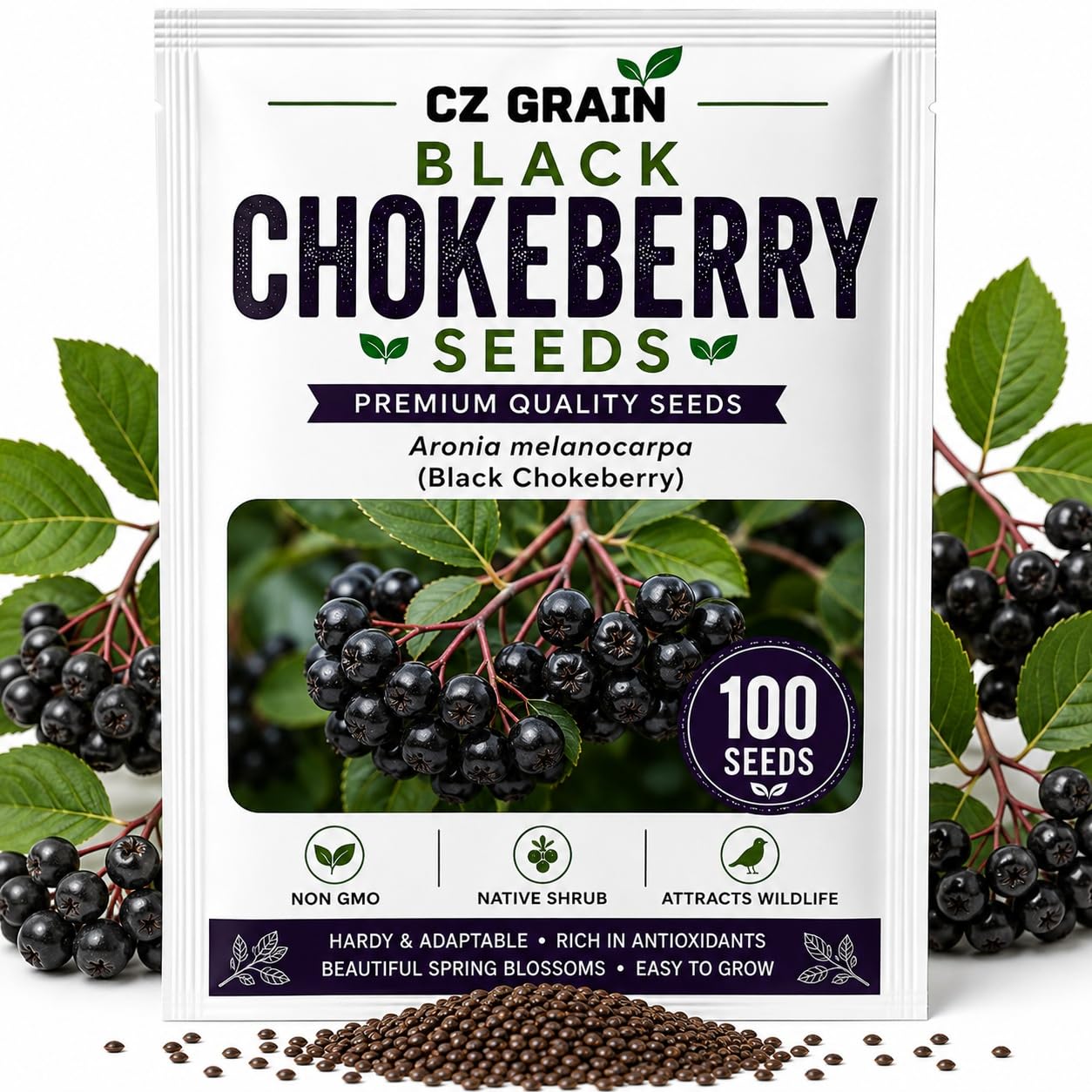 Amazon.com : 100 Black Chokeberry Seeds – Aronia Melanocarpa
