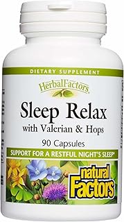 Natural Factors Sleep Relax Formula, 90 Capsules