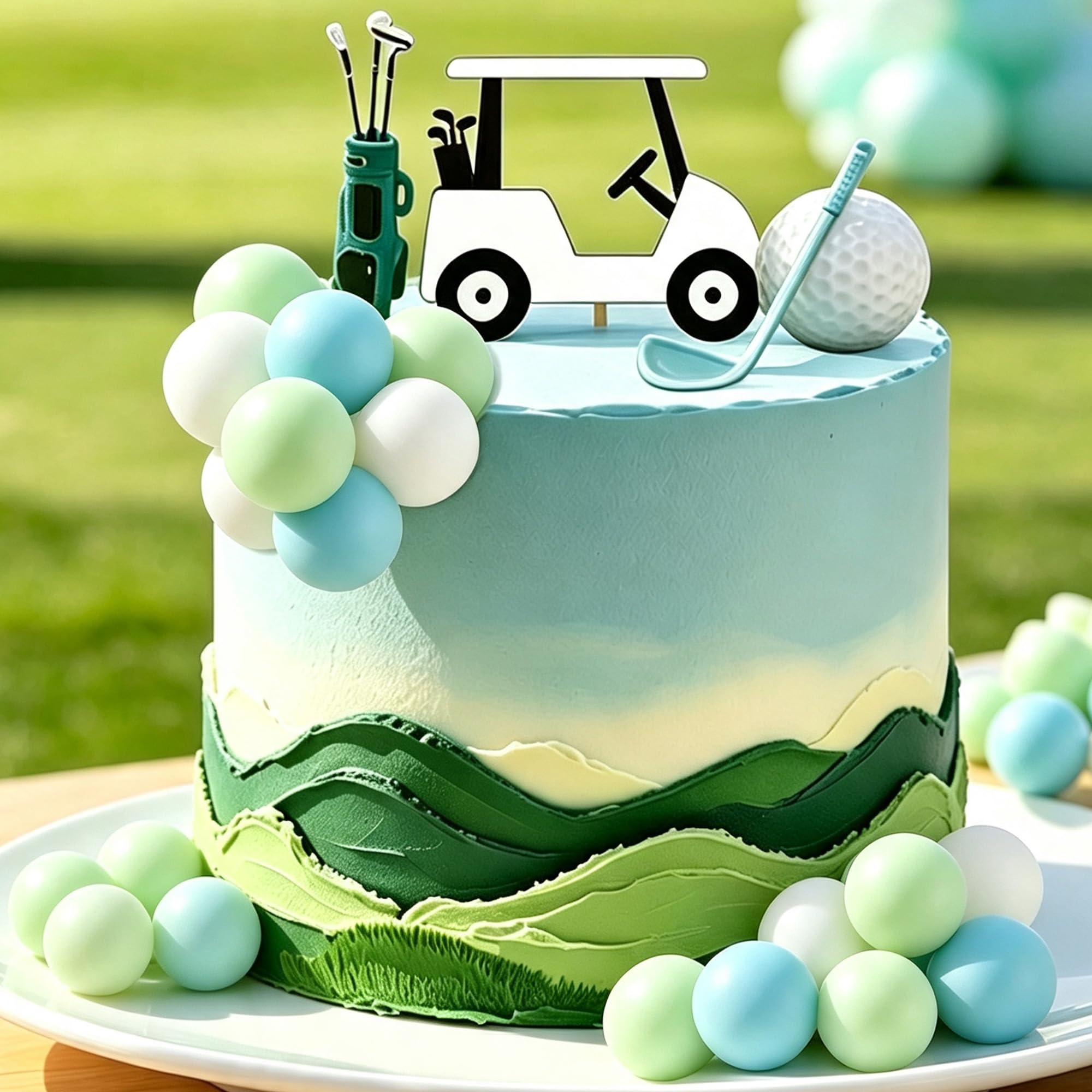 Golf Cake Decorations Golf Cart Cake Toppers