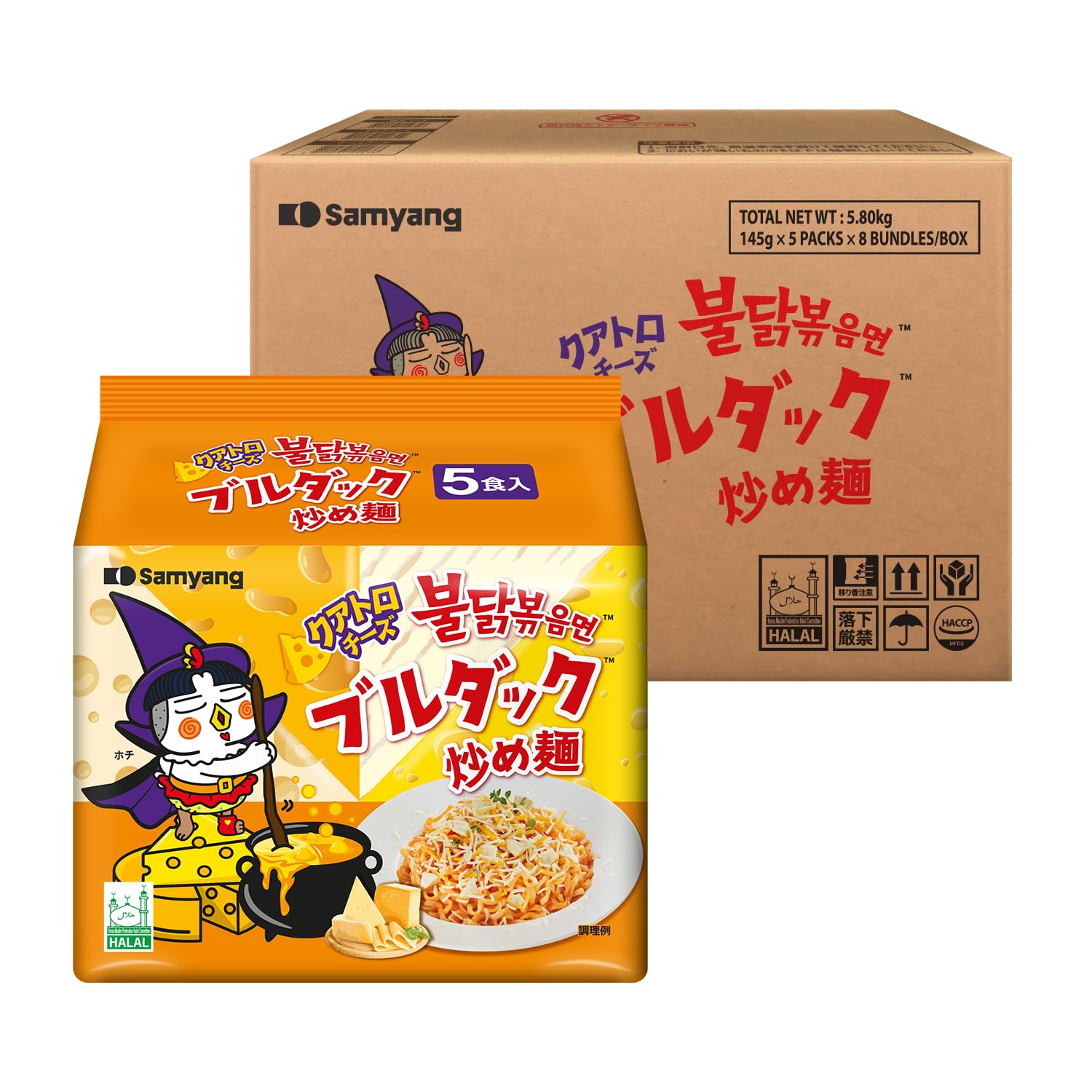 ブルダック＊カルボ味40袋 Amazon.co.jp: 【公式】ブルダック炒め麺 40袋（クアトロチーズ