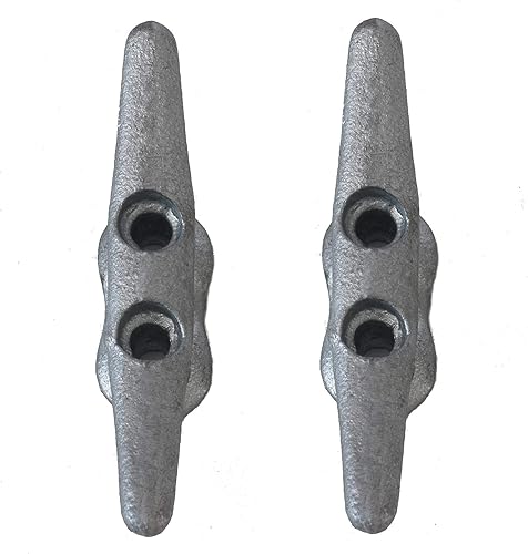 Miniatura 8 de Tacos de muelle de 4 pulgadas de 4 pulgadas  (2, 5, 10 unidades)  Tacos de hierro fundido galvanizado por inmersión en caliente, tacos de cuerda,