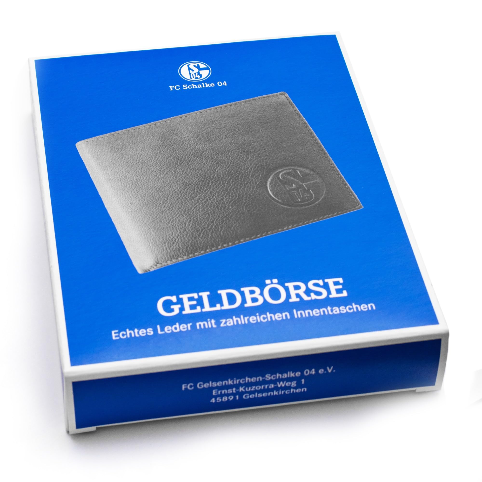 FC Schalke 04 Ledergeldbörse | Geldbörse | Portmonee + Plus Lesezeichen Wir | Geldbeutel, S04