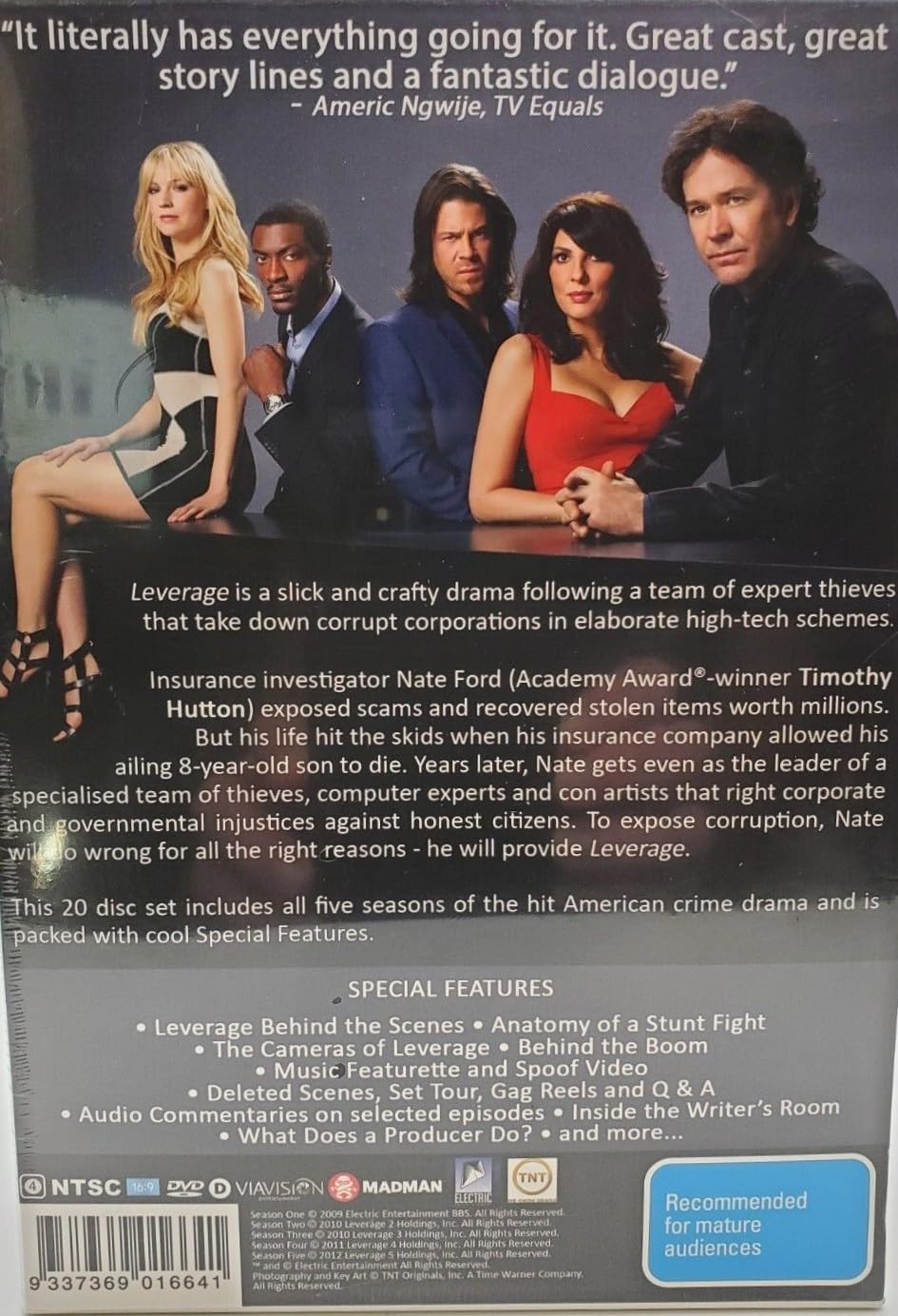 Leverage: the Complete Series (1-5 Seasons / 20 Disc Box Set) [DVD] [Region Free]
