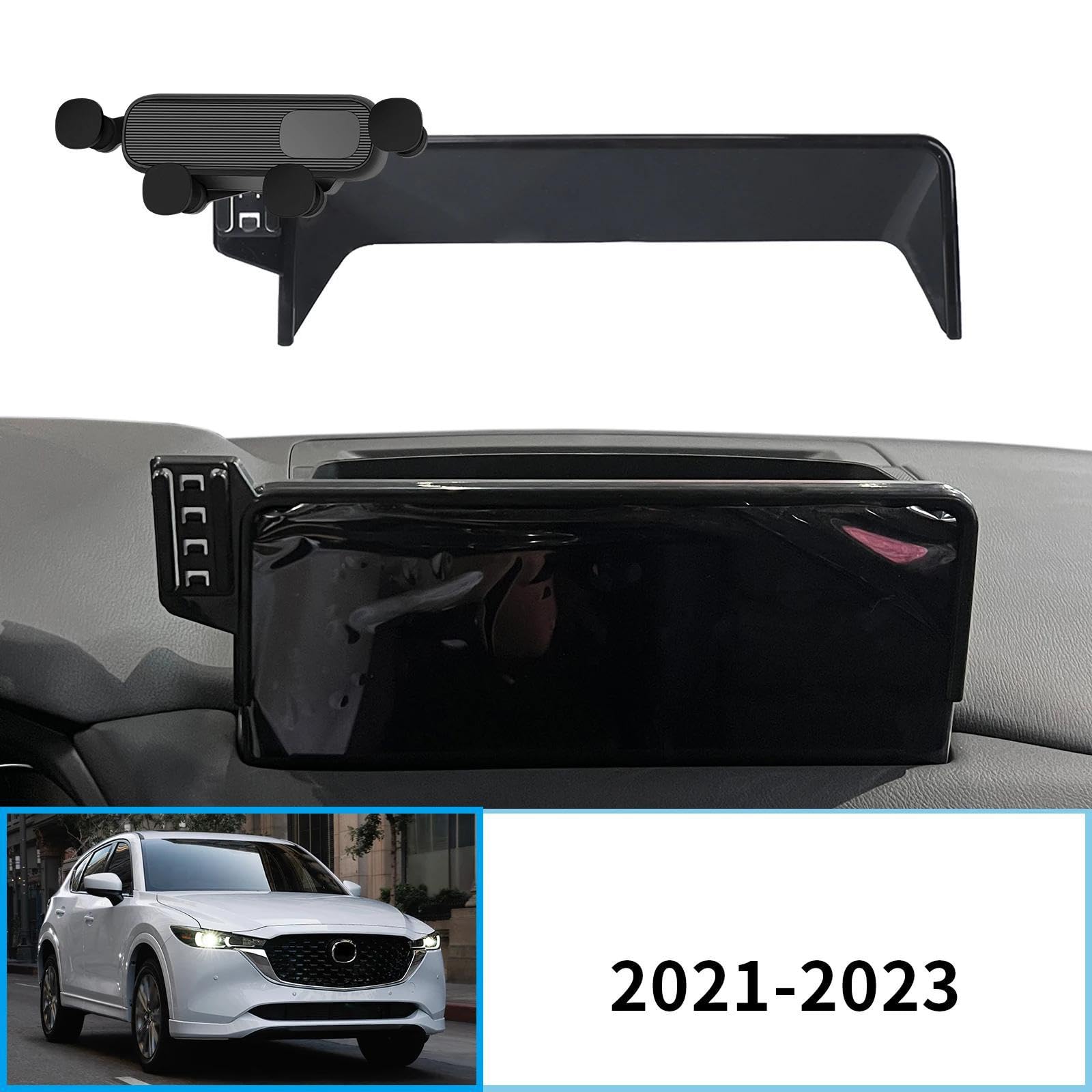 Uchwyt Samochodowy na Telefon dla Mazda CX-5 CX5 KF 2017-2020, uchwyt samochodowy na telefon komórkowy, ekran, stała podstawa, stojak na nawigację GPS (podstawa i uchwyt 8)