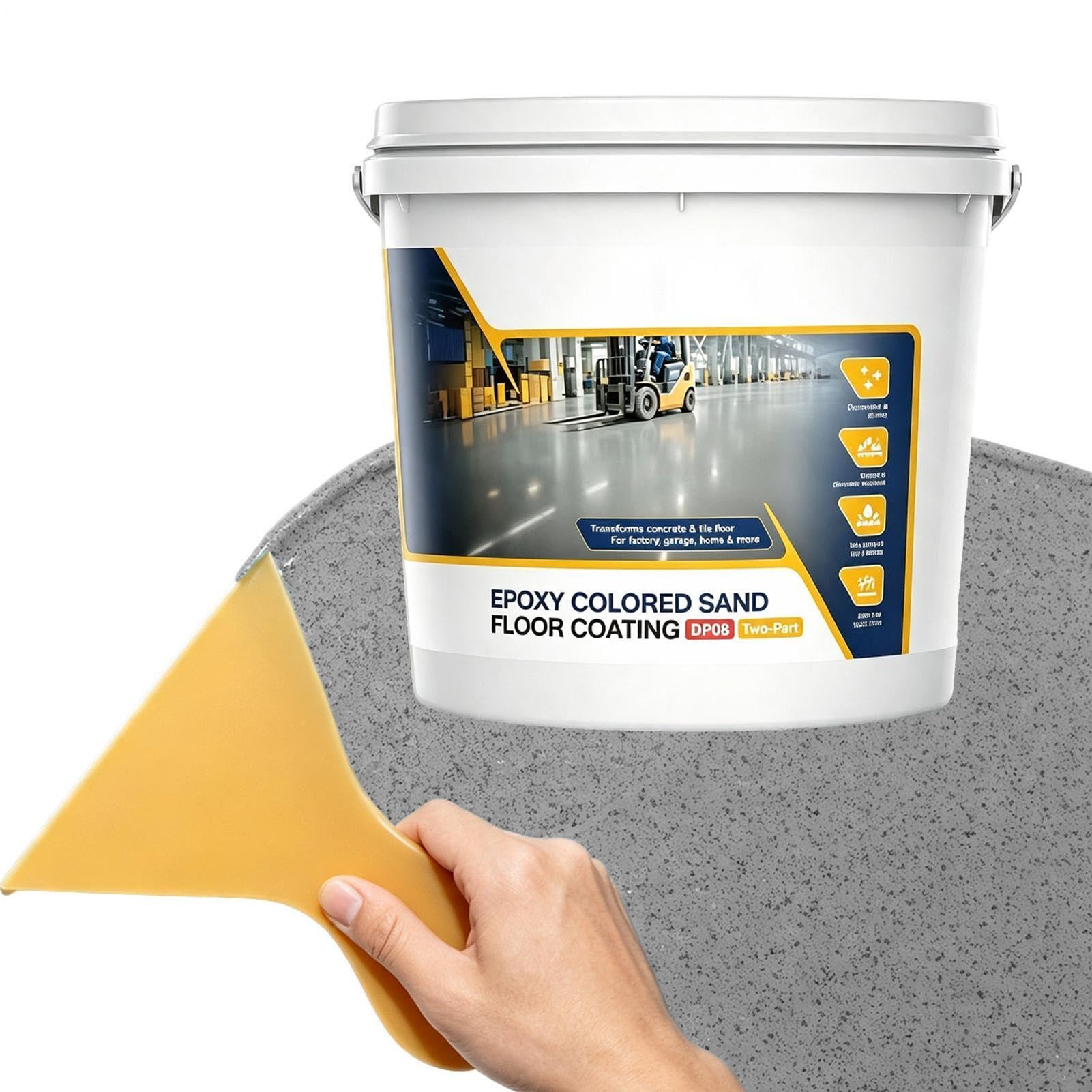 Pintura Epoxi Para Suelos 1 kg de Compuesto Autonivelante Antideslizante