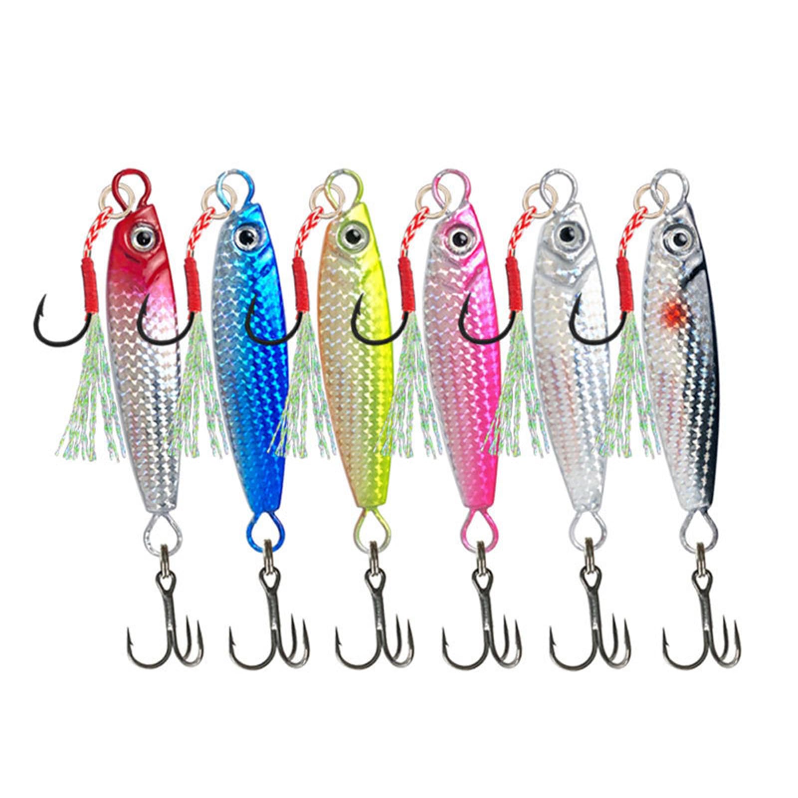 7Pcs Sinking Metal Jig Fishing Lures, Sea Fishing Lures