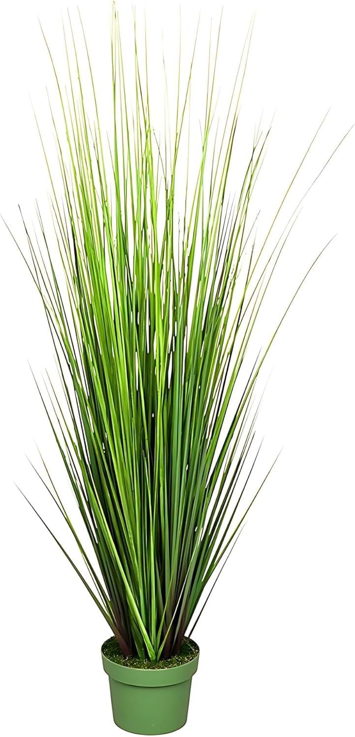 House of Silk Flowers - Faux 42-inch Green PVC Grass
