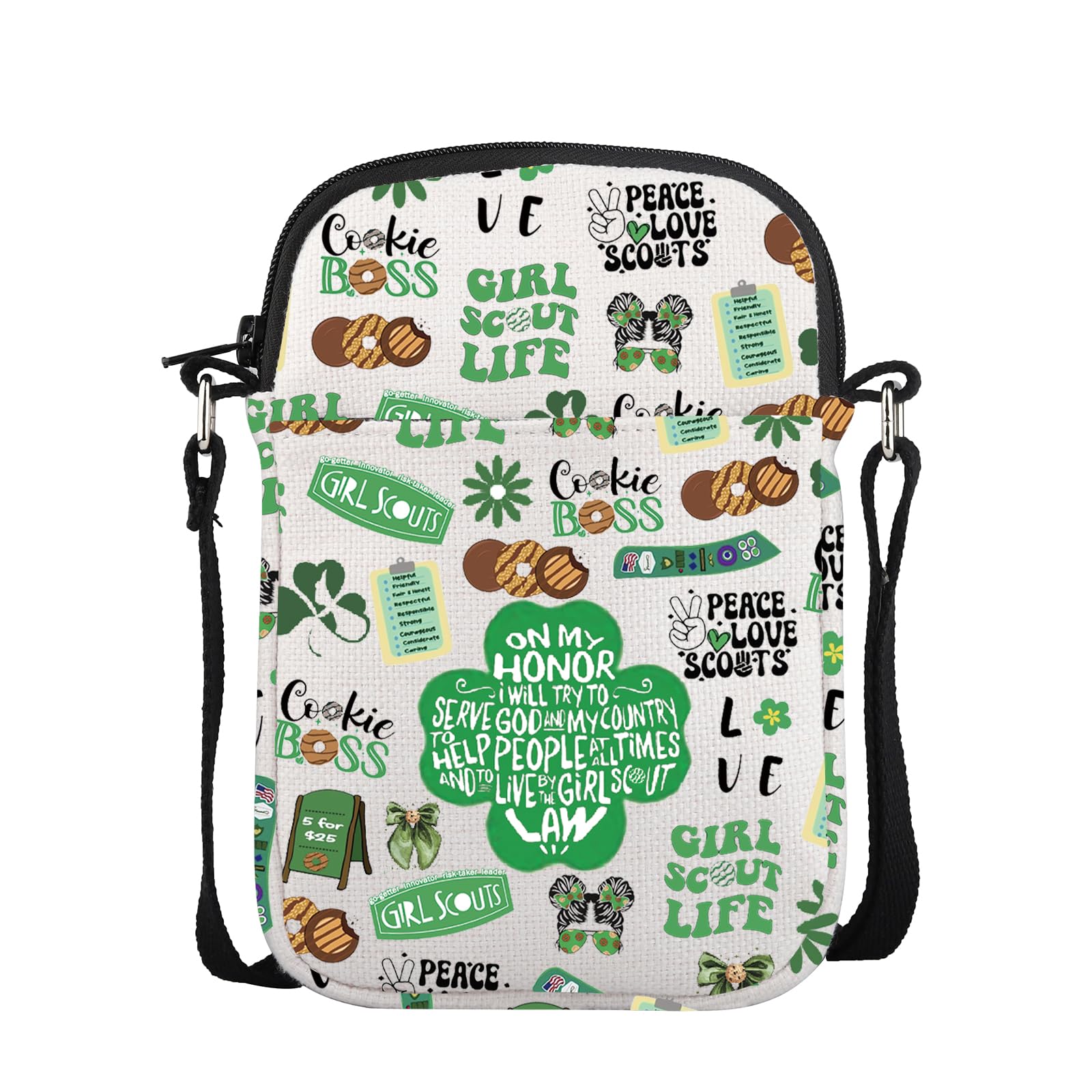 POFULL Cookie Boss Crossbody Bag Girl Troop Leader Gift Cookie Lover Gift