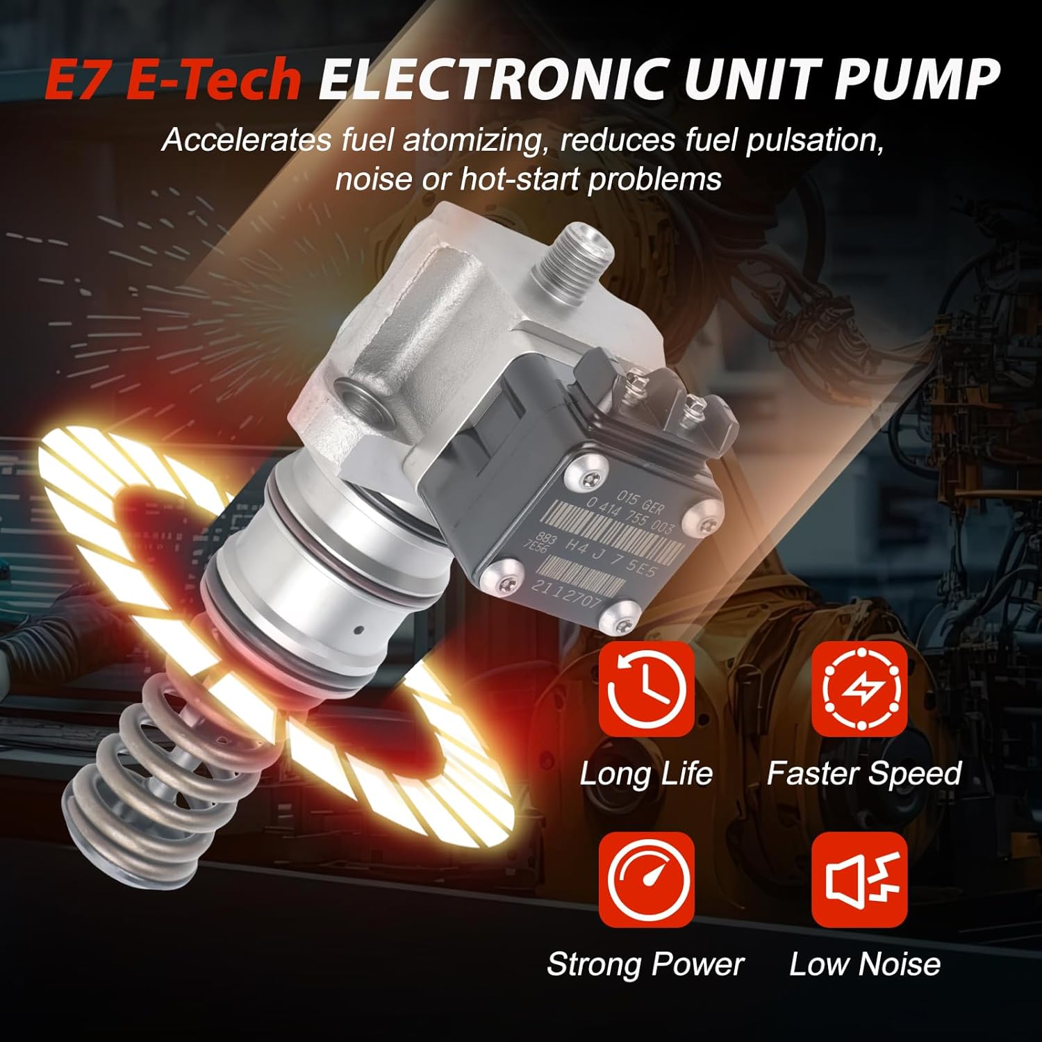 0414755003 0414755002 313GC5222M 0986445001 Electronic Unit Pump for Mack 247 E7 E7-530 Truck Renault Magnum E.TECH MIDR 06.24.65 A46 B46 C46 400 440 480