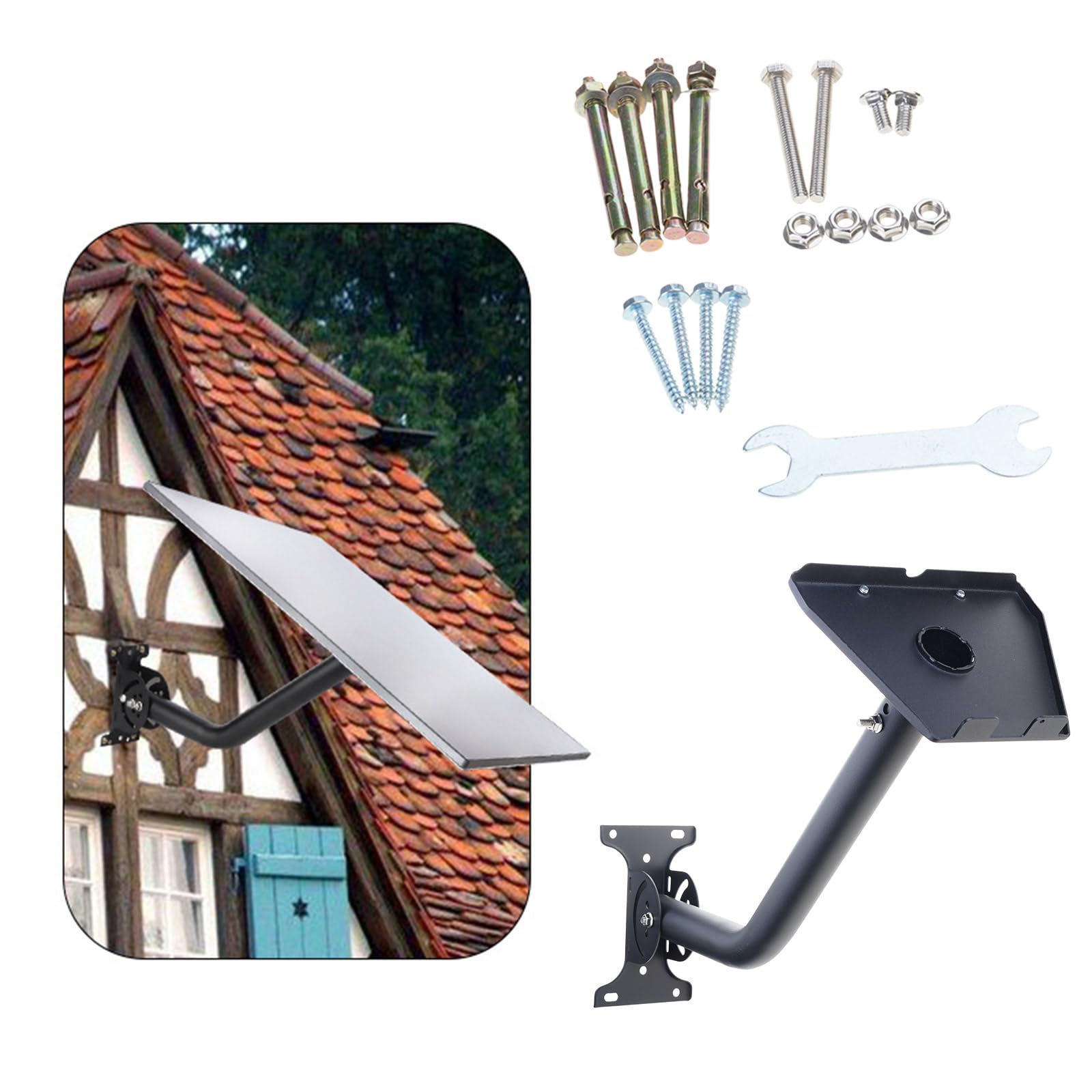 Generale Ricevitore Satellitare Stand Metallo Precisione Satellite Staffa per Gen3 Ricevitore Facile Installazione Esterna Antenna Stand