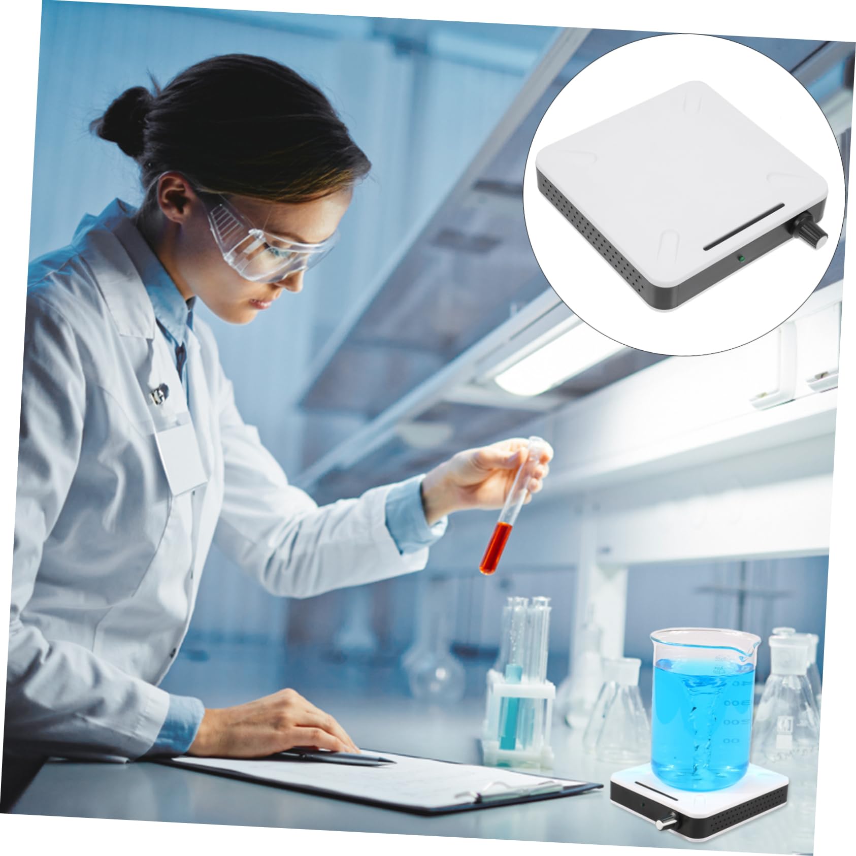 NAMOARLY Digital Magnetic Stirrer Blender Lab Stirrer Magnetic Stirrer Hot Plate Overhead Stirrer Ms