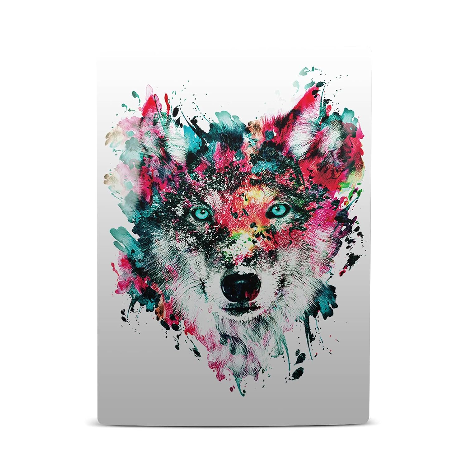 Head Case Designs Officially Licensed Riza Peker Wolf Art Mix Vinyl Faceplate Sticker Gaming Skin Case Cover Compatible with Sony Playstation 5 PS5 Digital Edition Console and DualSense Controller
