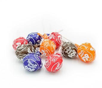 POPS Lollipops 2 lb Bulk Bag, 5 Assorted Flavors, Gluten Free, Chewy Center & Hard Candy Coating, Individually Wrapped Suckers (48 Pieces)