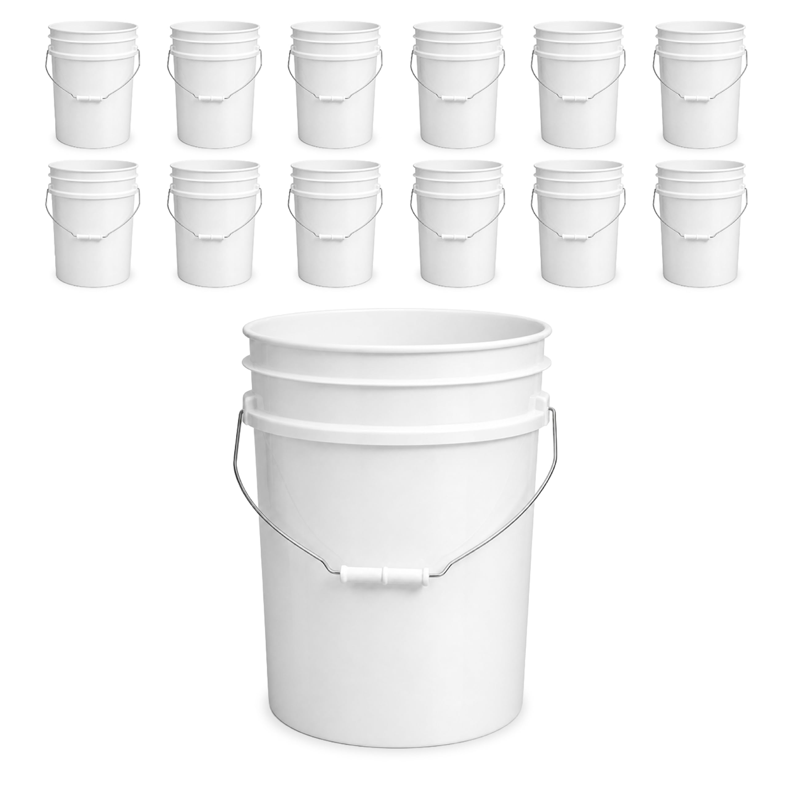 ePackageSupply 5 Gallon Bucket - Food Grade Bucket Lid Not Included, White