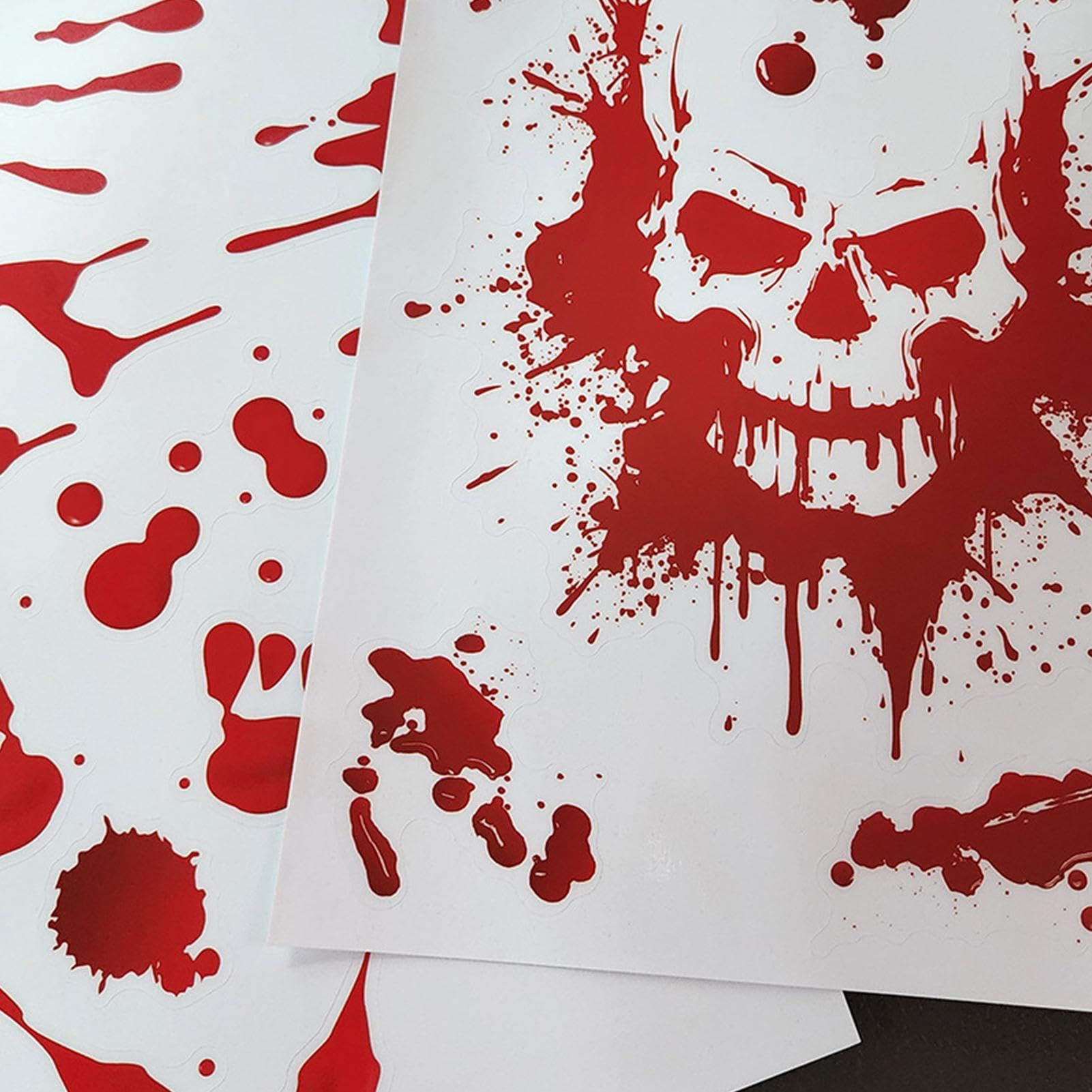 Décorations Sanglantes Pour Halloween, Empreintes De Mains Sanglantes, Autocollants Au Sol, Fête D'Halloween, Intérieur, Extérieur, Mur, Fenêtre, Sol Autocollants