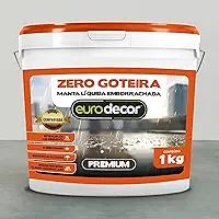 Manta Líquida Emborrachada Premium 1KG – Impermeabilizante Zero Goteira para Telhados, Lajes e Vazamentos – Eurodecor - GRAFITE